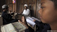 Begini aktivitas di Pondok Pesantren Darul Ashom, Sleman, Yogyakarta, Selasa (2/2/2021).