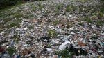 Waduh! Sampah Selapangan Bola di Bekasi Belum Juga Diangkut