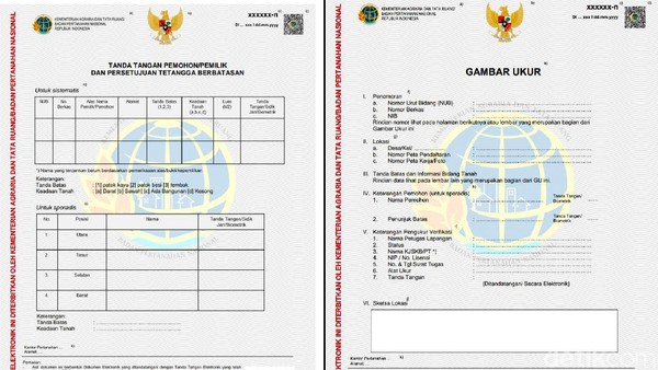 Terkini! Begini Penampakan Sertifikat Tanah Elektronik