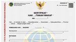 Terkini! Begini Penampakan Sertifikat Tanah Elektronik