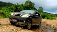 Kondisi jalan yang cukup menantang ke Kiluan