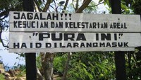 Peringatan di Pura Pulau Ismoyo