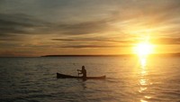 Sunset di Pantai Nirwana (Tata Sumirat/ACI)