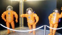 Tintin dkk berbaju astronot (Fitraya/detikTravel)
