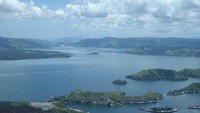 Danau Sentani dari atas udara