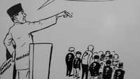 Bung Karno pada salah satu karya S.Soewarto.