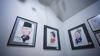 Karikatur para pemimpin Indonesia.