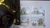 Salah satu kartun tentang maraknya sambung ayam di Bali