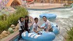 Goes to Water Park