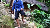 Potret Pak Erwin di Baduy Luar.