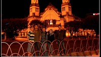 Narsis di depan Lawang Sewu Semarang