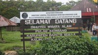 Papan selamat datang Pulau Kembang
