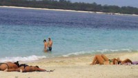 Keindahan gili trawangan di keramaian wisatawan asing