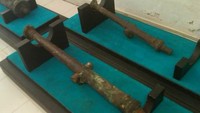 Salah satu contoh senjata peninggalan sejarah di Museum Sultan Sulaiman Badrul Alamsyah