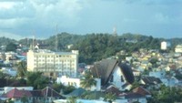 langit balikpapan saat sore menjelang