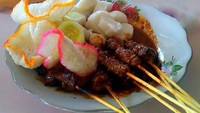 Sate Pelanduk atau Sate Kancil khas Ranai