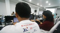Petualang Aku Cinta Indonesia mengikuti pelatihan sebagai bekal dalam petualangan nantinya.