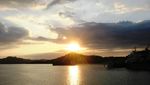 Senja Menawan di  Pelabuhan Lembar
