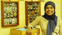 Daawia, peneliti kupu-kupu Papua yang sedang menyelesaikan PhD di Gottingen, Jerman.