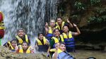 Serunya Mini Rafting di Sungai Oyo, Yogyakarta
