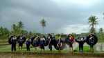 Serunya Mini Rafting di Sungai Oyo, Yogyakarta