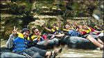 Serunya Mini Rafting di Sungai Oyo, Yogyakarta