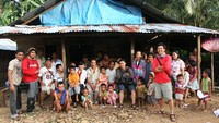 Foto bersama penduduk Lorong Desa 4 (Dusun Bongal)