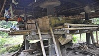 Satu rumah dengan satu lantai sebagai tempat tinggal