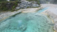 Kolam Sumber Mata Air Panas Keluar