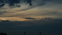 Pemandangan senja di Sungai Siak