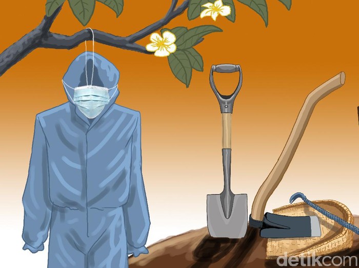 Ilustrasi Pemakaman COVID-19