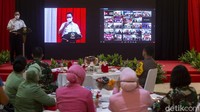 Acara peluncuran program Jakarta Bermasker digelar di Gedung Promoter Polda Metro Jaya.