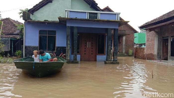 Kondisi terkini banjir di Desa Kedungdowo Kecamatan Kaliwungu, Kudus, Rabu (3/2/2021).