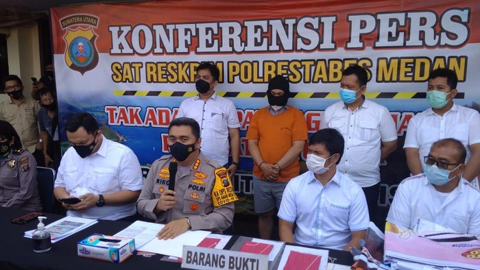 Konferensi pers di Polrestabes Medan (Datuk-detikcom)