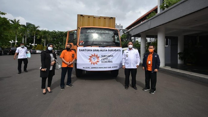 pemkot surabaya bantu korban bencana di jember