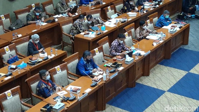 Rapat Komisi IX DPR bersama Menkes-Menristek/Kepala BRIN (Rahel/detikcom)