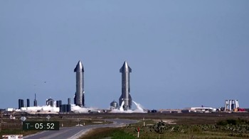 Uji coba berlangsung di fasilitas SpaceX di Boca Chica, Texas, Selasa (2/2) waktu setempat atau Rabu (3/2) waktu Indonesia. (SpaceX)