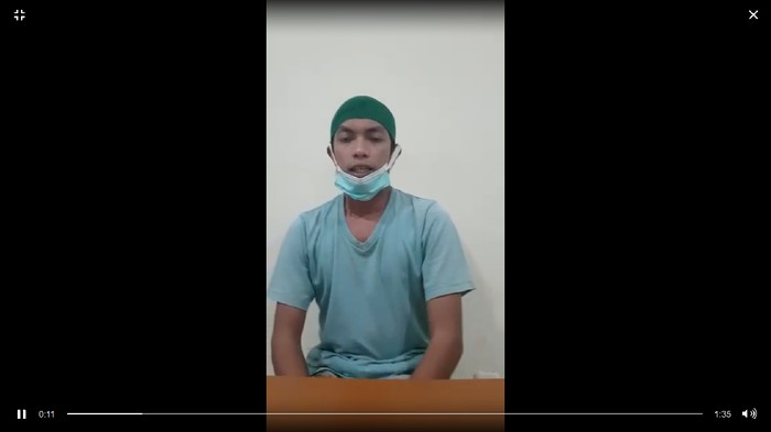 Ahmad Aulia (30), terduga teroris yang juga simpatisan FPI mengaku berbaiat ke ISIS.