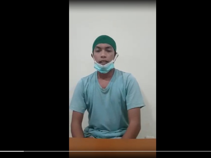 Ahmad Aulia (30), terduga teroris yang juga simpatisan FPI mengaku berbaiat ke ISIS.