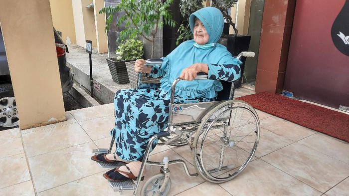 Darmina saat berada di Polda Sumsel (M Syahbana/detikcom)