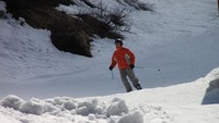 Bermain olahraga salju di Mount Titlis, Swiss