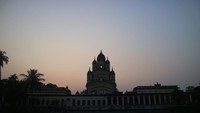 Proses matahari terbenam di Dakshineswar Kali Temple