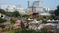 A Famosa dilihat dari St Paul Church