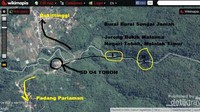Peta menuju air terjun