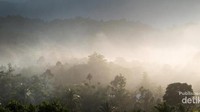 Embun pagi masih menyelemuti Desa Loksado