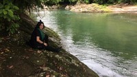 Sebelum sampai di air terjun nyarai istirahat dulu