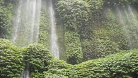 Air Terjun Benang Kelambu yang indah, perhatikan airnya yang mengalir halus.