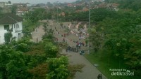 Lapangan Pemkot lokasi olah raga yang dipotret dari atas
