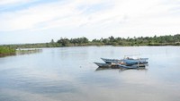 Pemandangan muara pantai Batu Karas