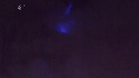 Amazing blue fire